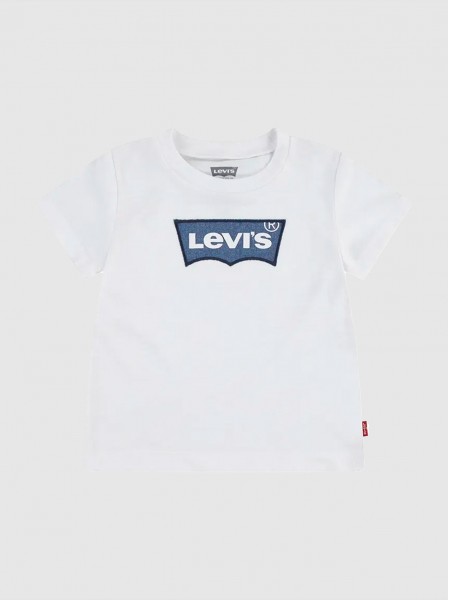 Camiseta Bebe Niño Blanco Levis Camiseta Bebe Niño Blanco Levis