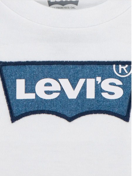 Camiseta Bebe Niño Blanco Levis Camiseta Bebe Niño Blanco Levis