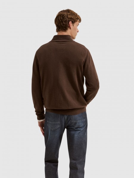Pullover Man Dark Brown Lion Of Porches Pullover Man Dark Brown Lion Of Porches