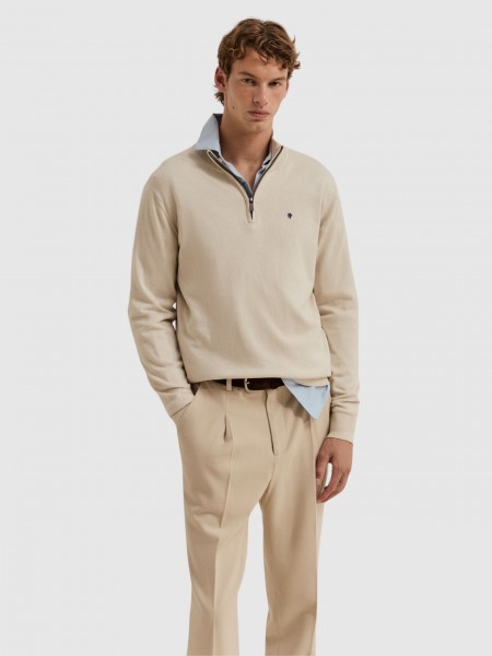 Pullover Man Cream Lion Of Porches Pullover Man Cream Lion Of Porches