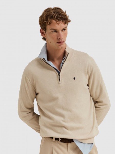 Pullover Man Cream Lion Of Porches Pullover Man Cream Lion Of Porches