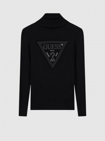 Pullover Woman Black Guess Underwear Pullover Woman Black Guess Underwear