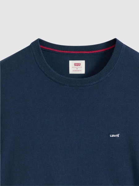 Pullover Man Navy Blue Levis