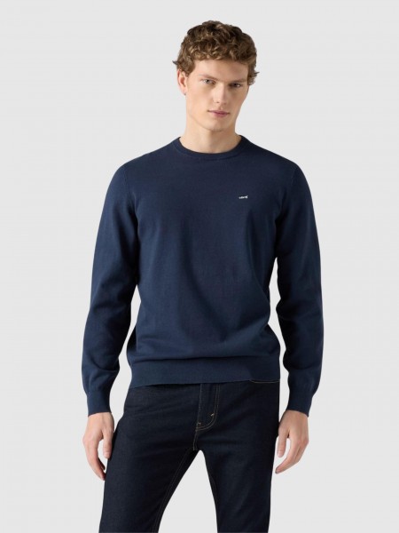 Pullover Man Navy Blue Levis