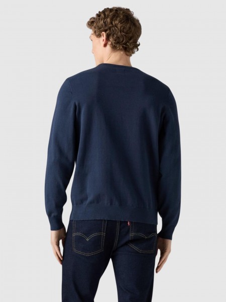 Pullover Man Navy Blue Levis