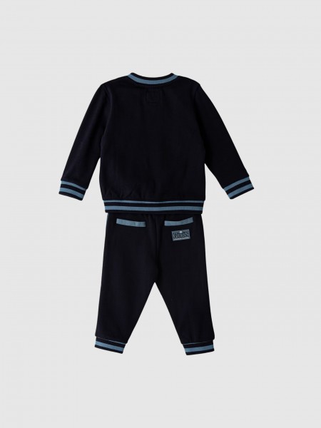 Conjunto 2 Pe�as Guess Menino Set Ls Active Top W/zip + Pant