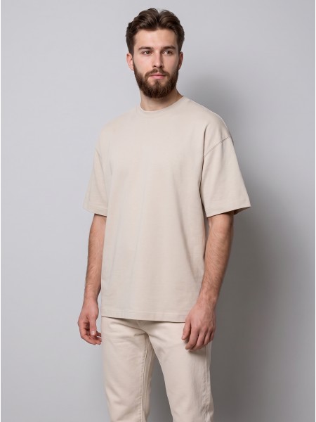 Camiseta Hombre Crema Jack & Jones Camiseta Hombre Crema Jack & Jones