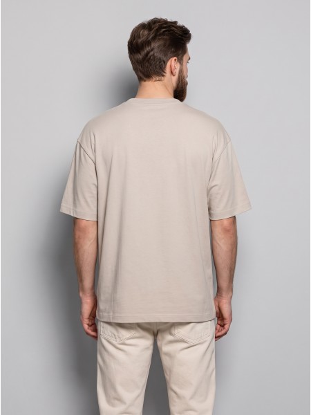 Camiseta Hombre Crema Jack & Jones Camiseta Hombre Crema Jack & Jones