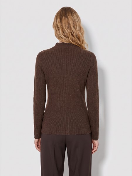Pullover Woman Brown Lion Of Porches