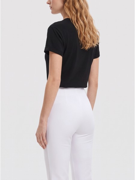 T-Shirt Guess Mulher Ss Cn Round 4G Degrade Hotfix