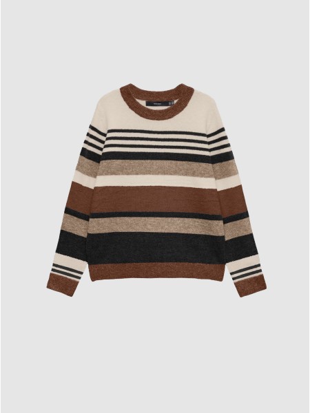 Camisola Vero Moda Mulher Vmplaza Ls Block Pullover Ga Boo