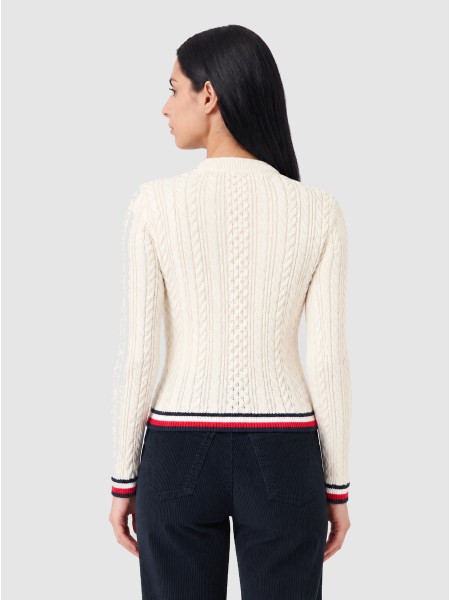 Camisola Tommy Jeans Mulher Tjw Rwb Tipping Sweater