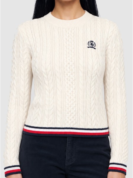 Camisola Tommy Jeans Mulher Tjw Rwb Tipping Sweater