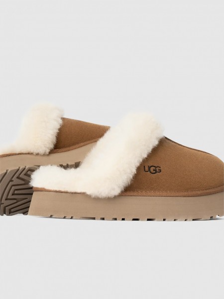Chanclas Mujer Camello Ugg
