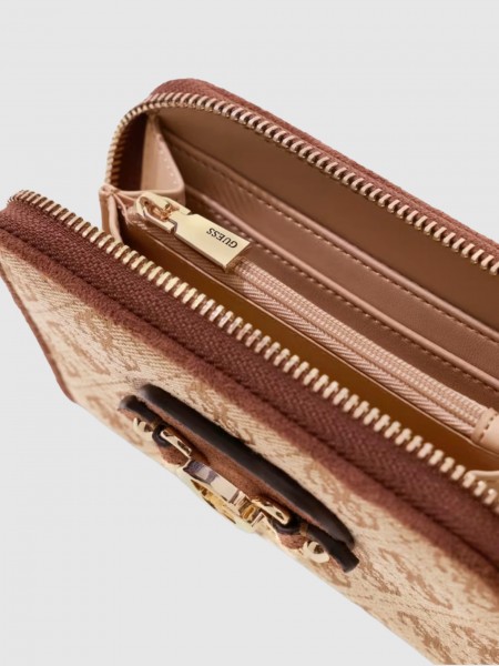Carteira Guess Mulher Samantha Slg Med Zip Around