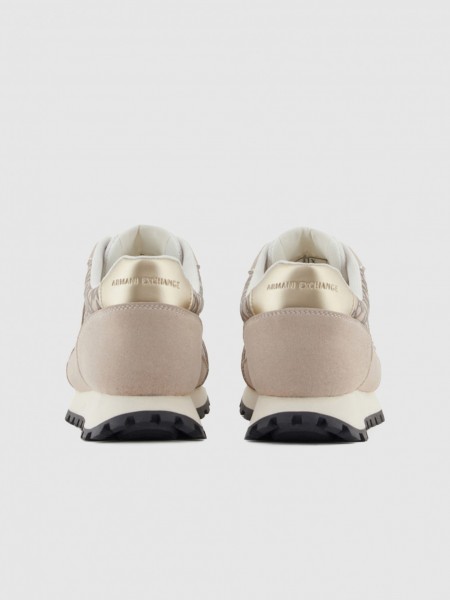 Tenis Mujer Crema Armani Exchange Tenis Mujer Crema Armani Exchange