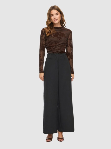 Pantalones Mujer Negro Vila