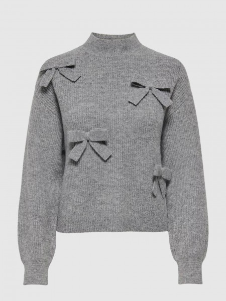 Pullover Woman Grey Only Pullover Woman Grey Only