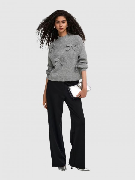 Pullover Woman Grey Only Pullover Woman Grey Only