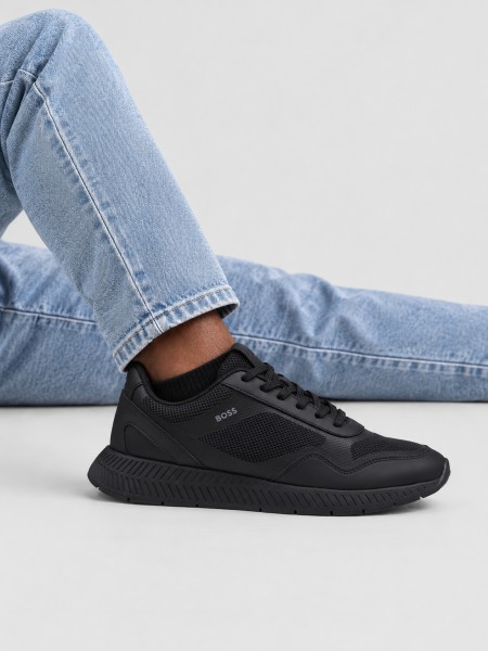 Sneakers Man Black Boss Sneakers Man Black Boss