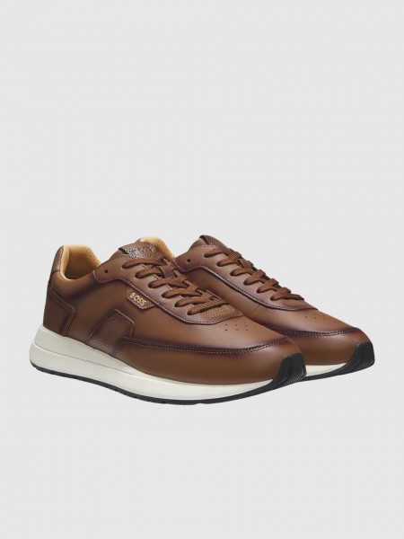 Sapatilha Boss Homem Leather Cow (10282422)