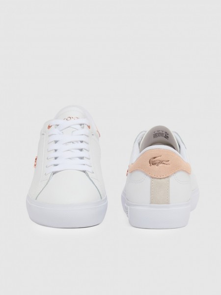 Sapatilha Lacoste Mulher Womens Powercourt Sneakers Blush Pack