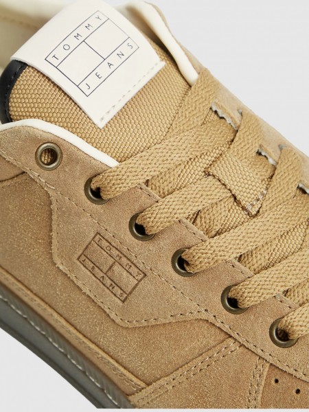 Sapatilha Tommy Jeans Homem Tommy Jeans Suede Court Sapatilha Tommy Jeans Homem Tommy Jeans Suede Court