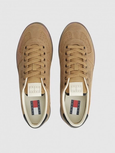 Sapatilha Tommy Jeans Homem Tommy Jeans Suede Court Sapatilha Tommy Jeans Homem Tommy Jeans Suede Court