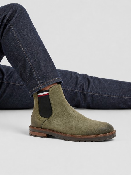Botines Hombre Verde Tommy Jeans