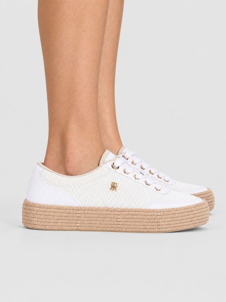 Sapatilha Tommy Hilfiger Mulher Th Foxing Platform Rope Sapatilha Tommy Hilfiger Mulher Th Foxing Platform Rope