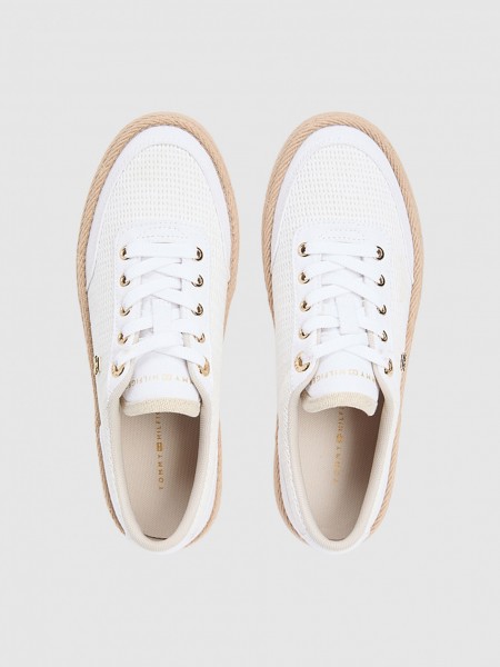 Sapatilha Tommy Hilfiger Mulher Th Foxing Platform Rope Sapatilha Tommy Hilfiger Mulher Th Foxing Platform Rope