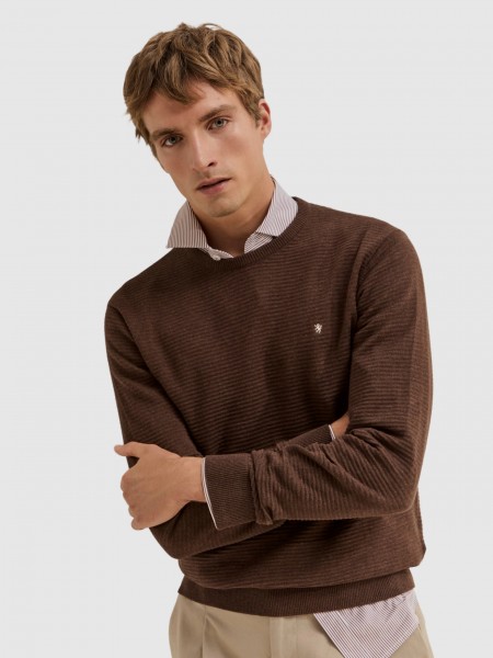 Sueter Hombre Marr�n Lion Of Porches