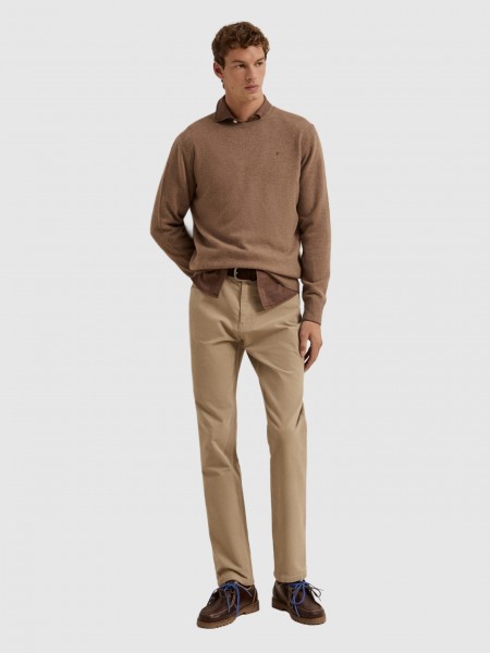 Pants Man Beige Lion Of Porches Pants Man Beige Lion Of Porches