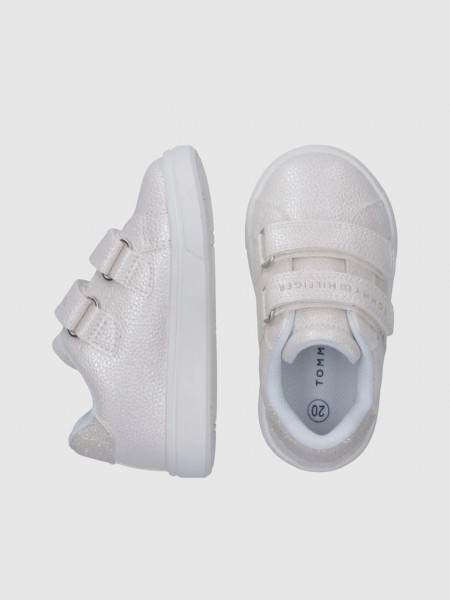 Sapatilha Tommy Hilfiger Menina Flag Low Cut Velcro Sneaker
