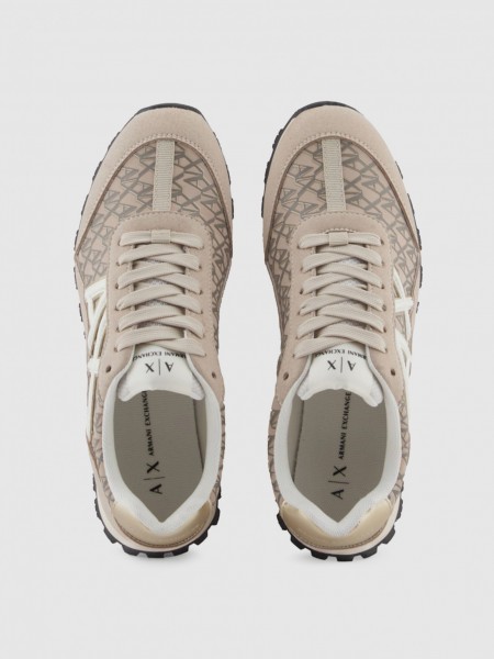 Sneakers Woman Cream Armani Exchange Sneakers Woman Cream Armani Exchange