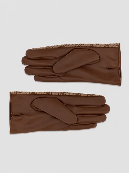 Gloves Woman Brown Guess Gloves Woman Brown Guess