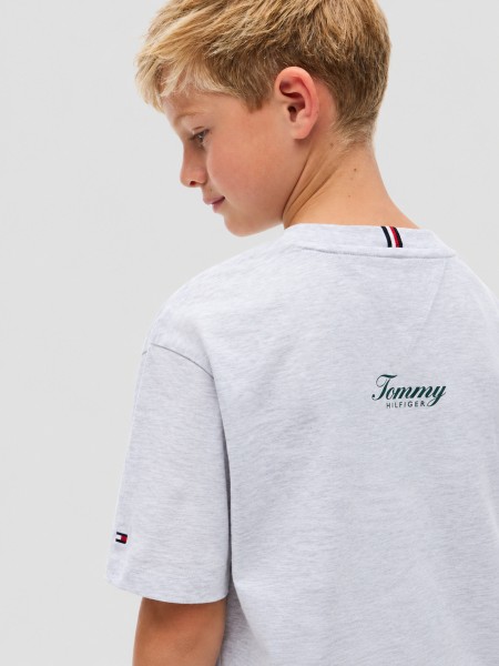 T-Shirt Tommy Hilfiger Menino Flag Grafitti Tee Ss