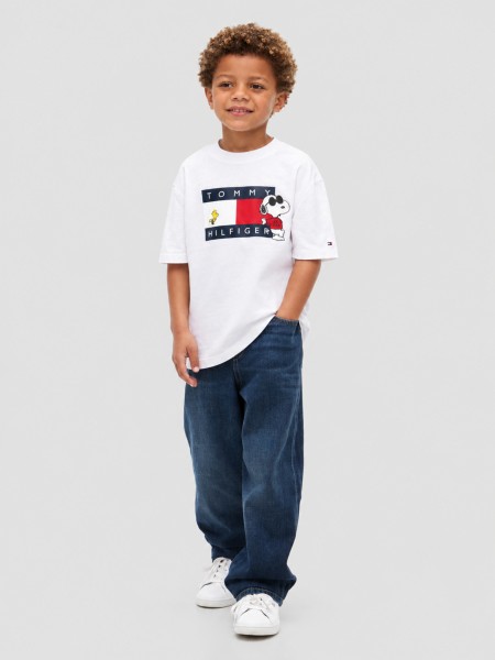 T-Shirt Tommy Hilfiger Menino Peanuts Graphic Tee Ss T-Shirt Tommy Hilfiger Menino Peanuts Graphic Tee Ss