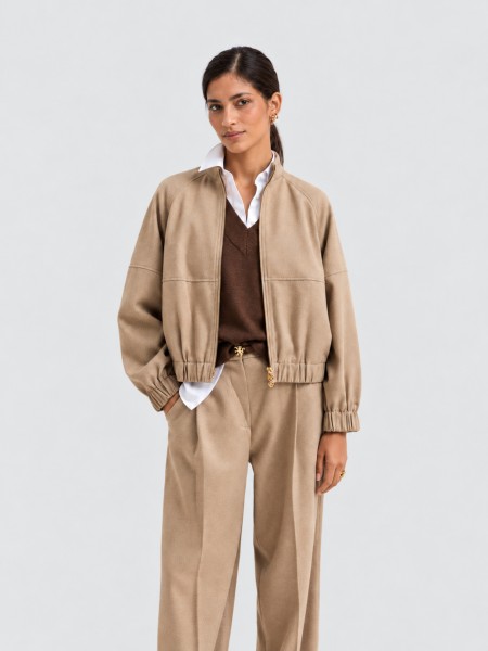 Chaqueta Mujer Beige Lion Of Porches