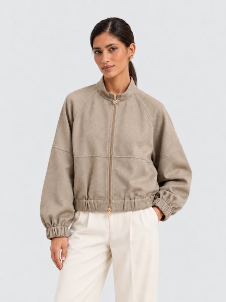 Chaqueta Mujer Beige Lion Of Porches
