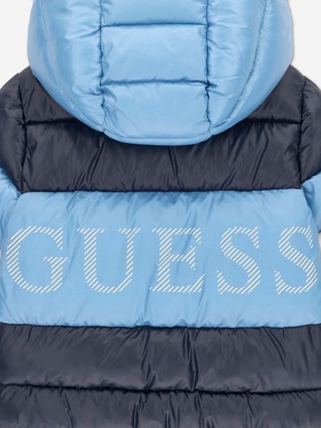 Kispo Guess Menino Hooded Ls Puffer W/zip