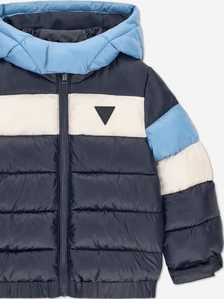 Kispo Guess Menino Hooded Ls Puffer W/zip