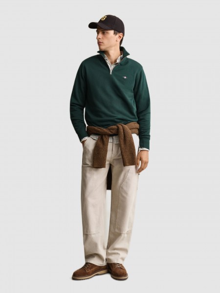 Sweatshirt Gant Homem Reg Shield Half Zip Sweat