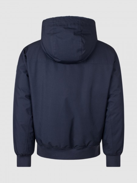 Jacket Man Navy Blue Boss