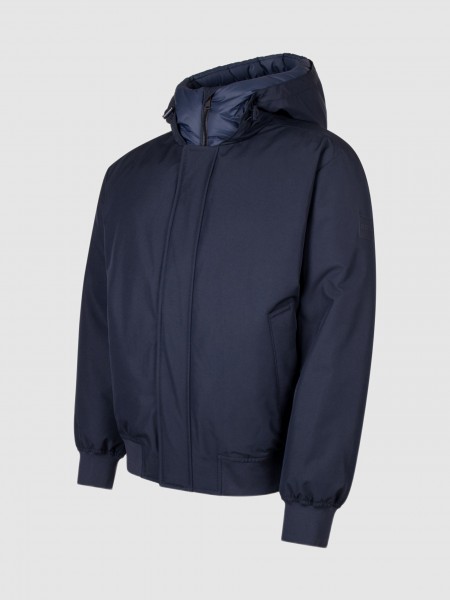 Jacket Man Navy Blue Boss