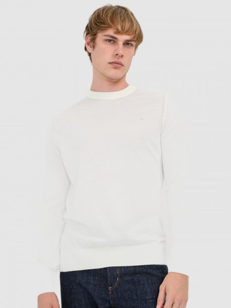 Sueter Hombre Crema Boss Sueter Hombre Crema Boss