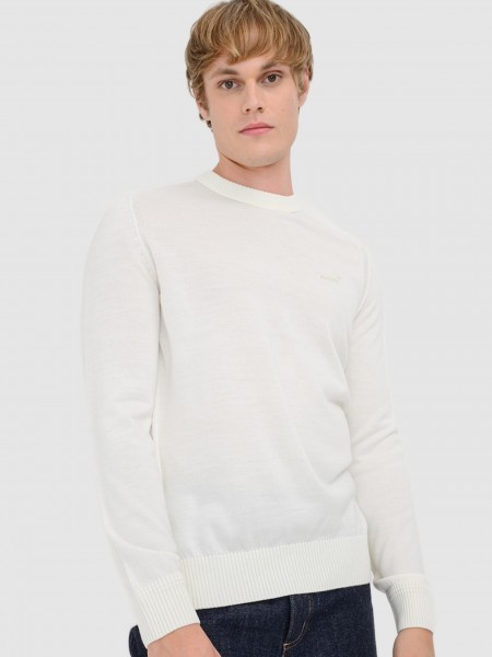 Sueter Hombre Crema Boss Sueter Hombre Crema Boss