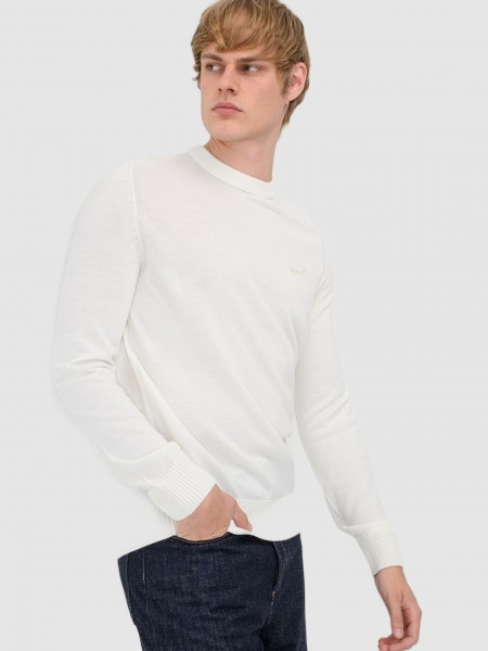 Sueter Hombre Crema Boss Sueter Hombre Crema Boss