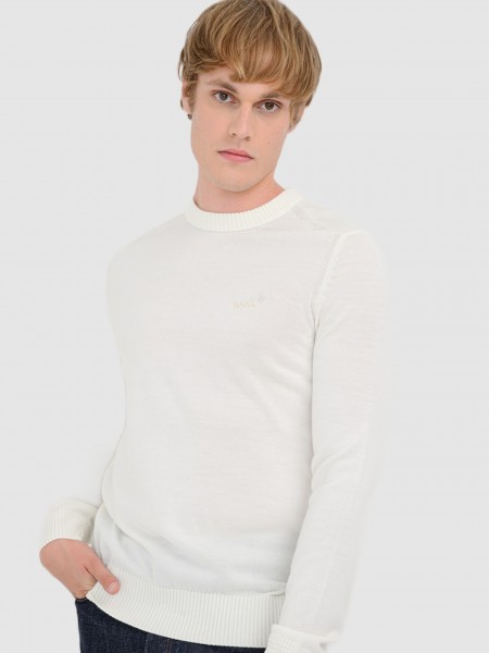 Sueter Hombre Crema Boss Sueter Hombre Crema Boss