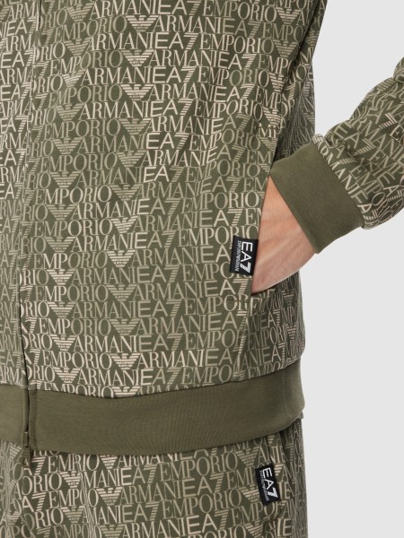 Chaqueta Hombre Verde Ea7 Emporio Armani